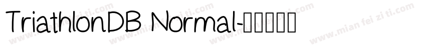 TriathlonDB Normal字体转换